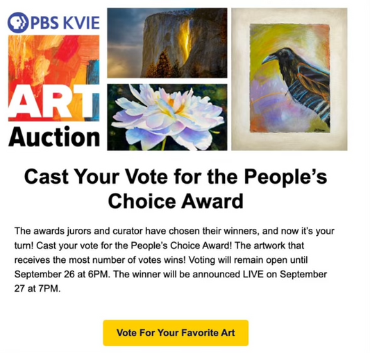 Help ‘Clearing Waters’ Win the People’s Choice Award at the PBS KVIE Art Auction!